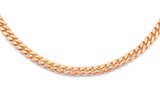 14k Solid Yellow Gold Micro Cuban Link Chain 4mm