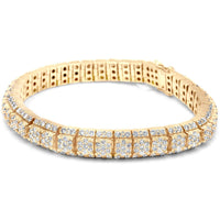 14k Diamond Cluster Bracelet