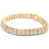 14k Diamond Cluster Bracelet