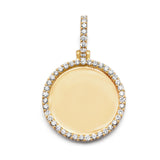 10K Yellow Gold Picture Pendant 1.00ctw