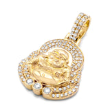 10k Gold Buddha Diamond 1.92ctw