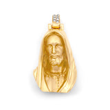 14k Solid Yellow Gold Jesus Head