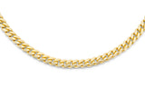 14k Solid Yellow Gold Cuban Link Chain 6mm