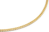 14k Solid Yellow Gold Micro Cuban Link Chain 3mm