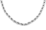 14K Micro Solid Rope Chain 4mm
