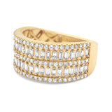 10k Yellow Gold Diamond Baguette Ring 1.46ctw