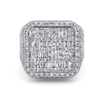 White Gold Baguette Diamond Ring 5.68ctw