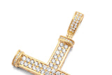 10k Gold Diamond Cross 1.50ctw