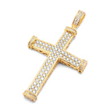 14k Gold Diamond Cross 1.50ctw