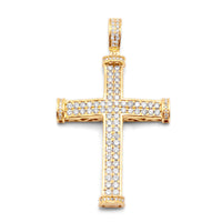 10k Gold Diamond Cross 1.50ctw