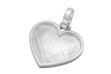 10k Solid Rose Gold Heart Picture Pendant