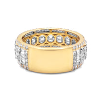 10k Yellow Gold Diamond Baguette Ring 2.66ctw