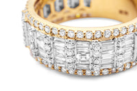 10k Yellow Gold Diamond Baguette Ring 2.66ctw