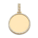 14K Yellow Gold Picture Pendant 1.82ctw