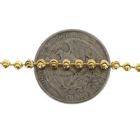 10K Moon Cut Gold Bracelet 3mm