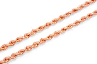 14K Micro Solid Rope Chain 3mm