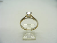 18k white gold Solitaire 4 Prong Engagement Ring 1/2 carat