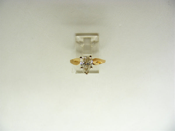 1.00 Carat Pear Shape Engagement Ring