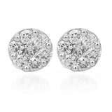 Diamond Cluster Stud Earrings 1.00ctw